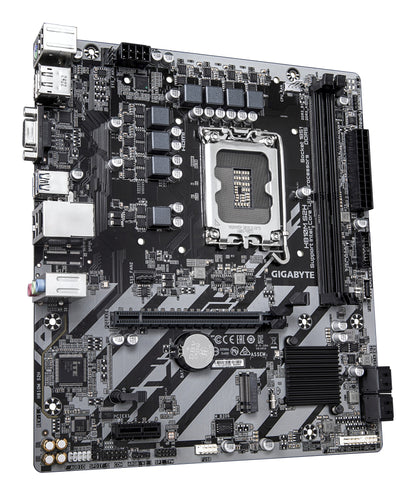 Gigabyte H810M S2H Motherboard - Intel Core Ultra (Series 2) CPUs, 4+1+2 Phases VRM