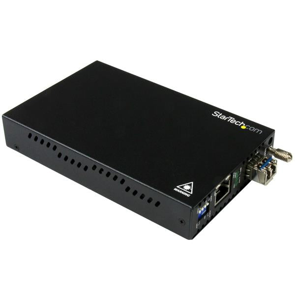StarTech.com Gigabit Ethernet Copper-to-Fiber Media Converter - SM LC - 10 km Networking