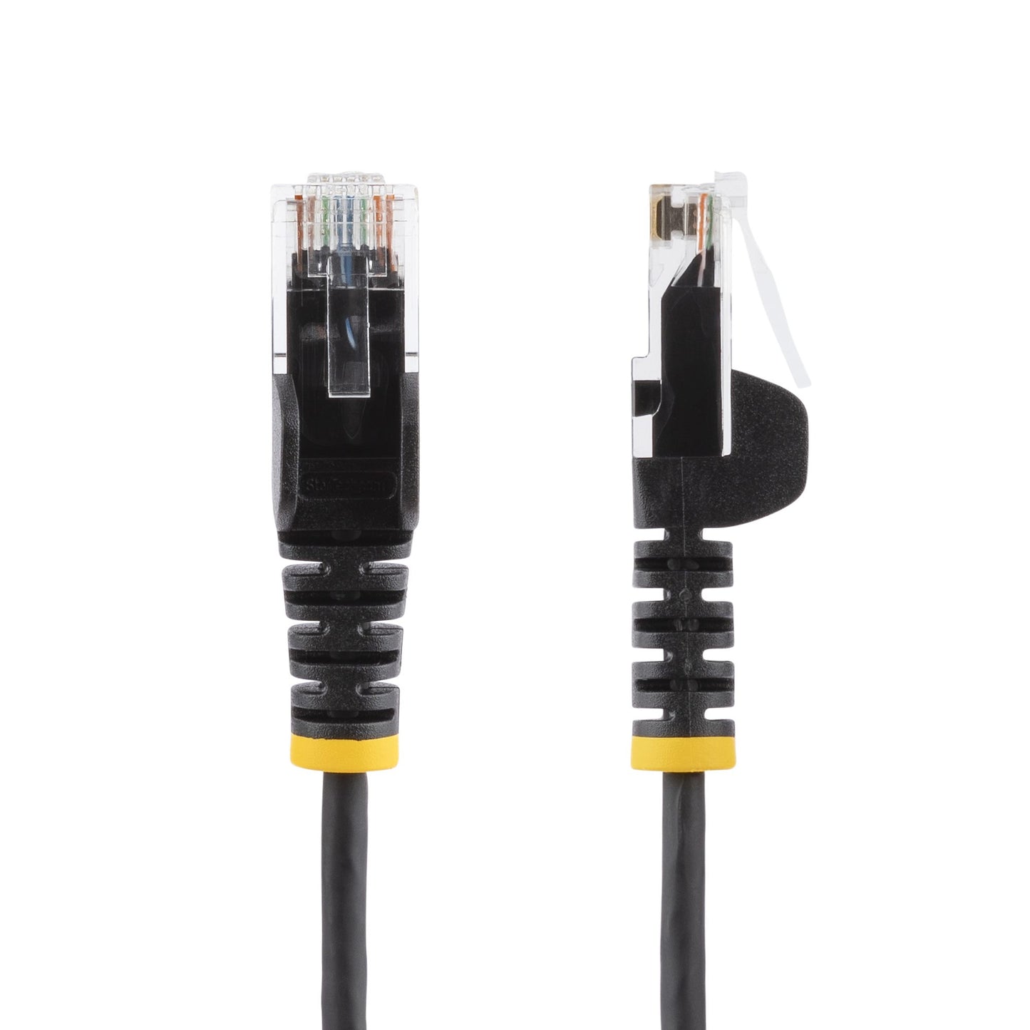 StarTech.com 15m Black Slim CAT6 Ethernet Cable, Snagless, 100W PoE, UTP, LSZH