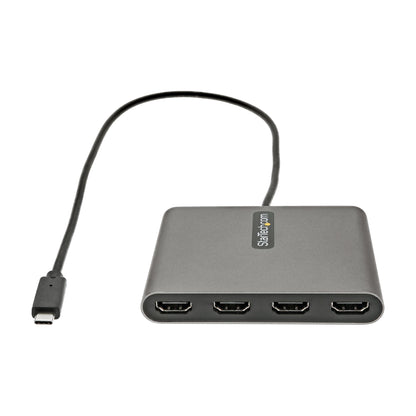 StarTech.com USB C to Quad HDMI Adapter, USB-C to 4x HDMI Monitor Converter for Hub