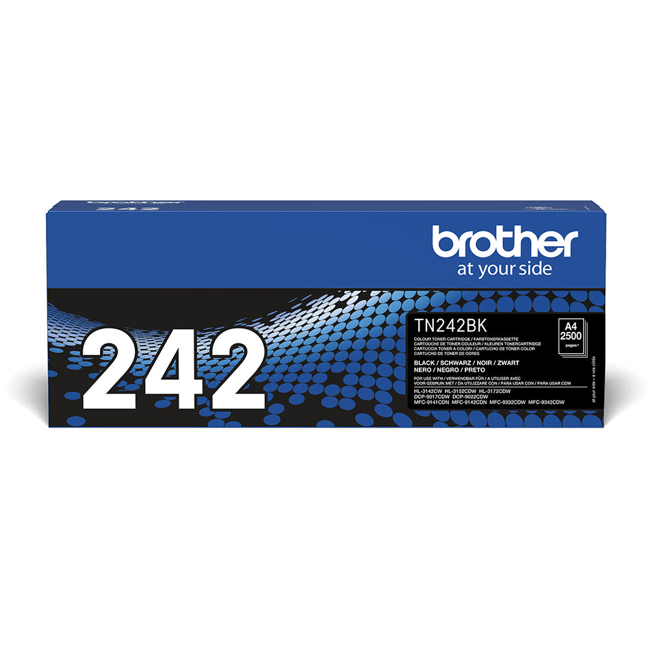 Brother TN-242BK Black Toner Cartridge (2.5K pages, Brother HL-3142)