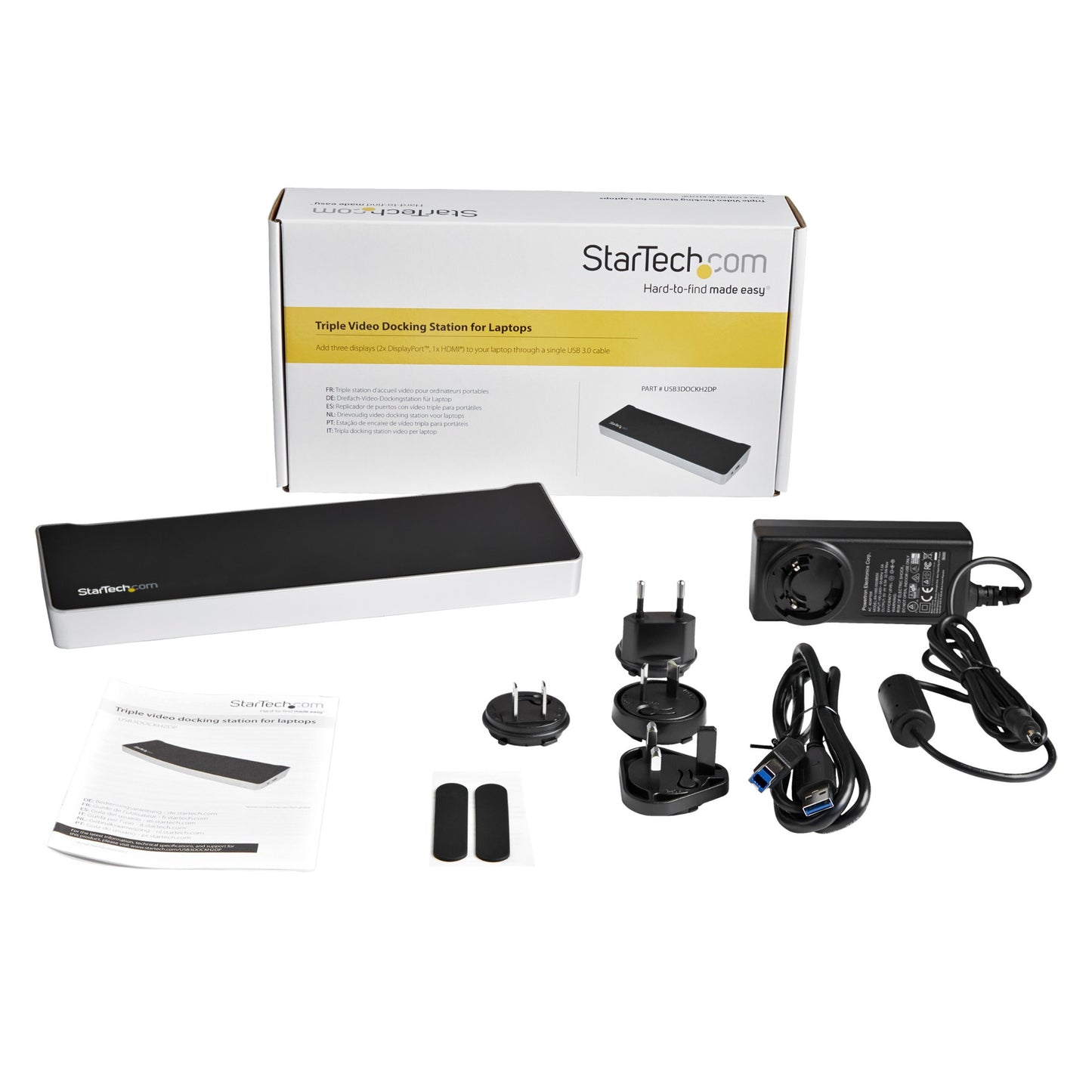 StarTech.com Triple-Monitor 1x 2x USB Docking Station