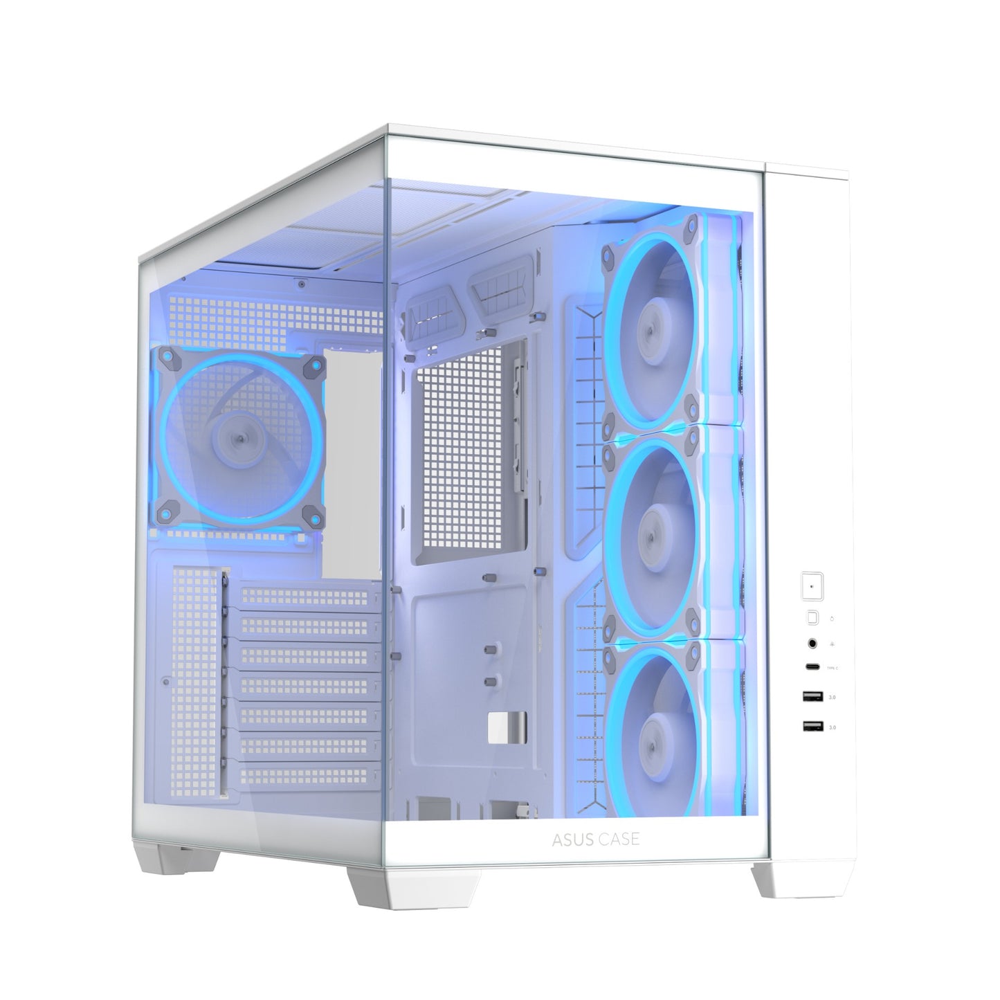 ASUS A32 Plus TG ARGB White Midi Tower PC Case
