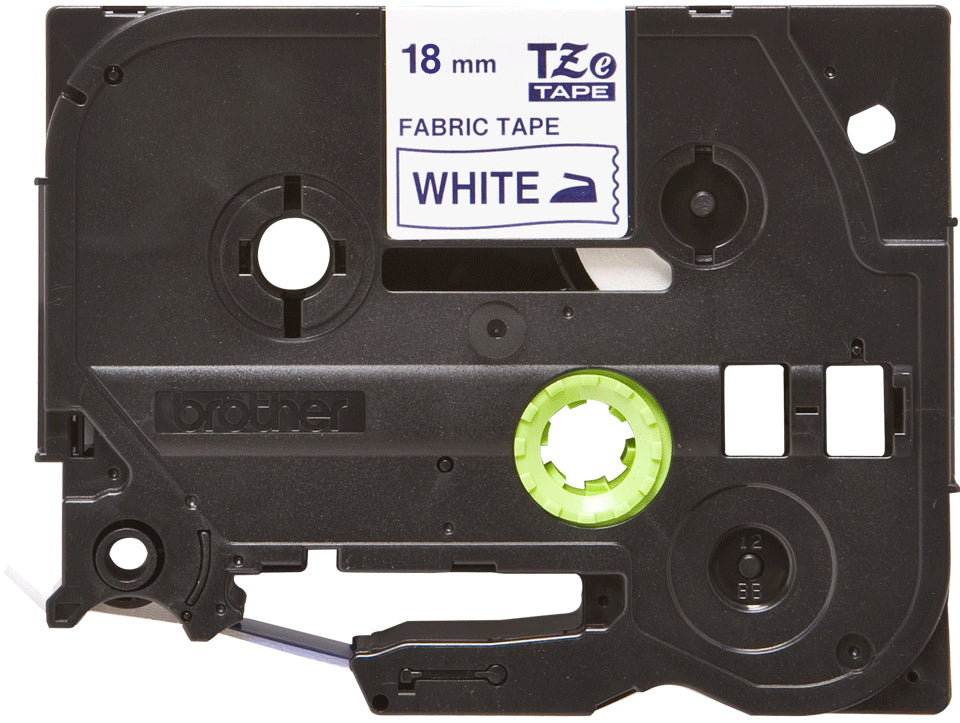 Brother TZE-FA4 label-making tape Blue on white Labels