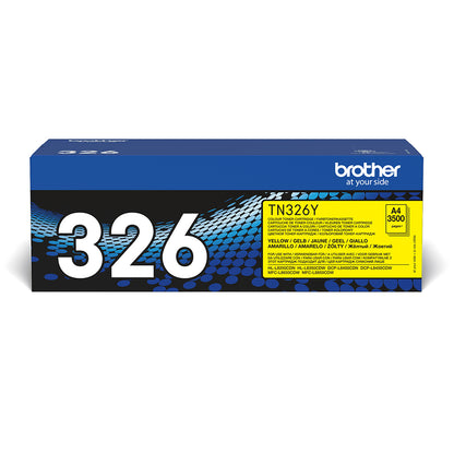 Brother TN-326Y Yellow Toner Cartridge (3.5K pages)