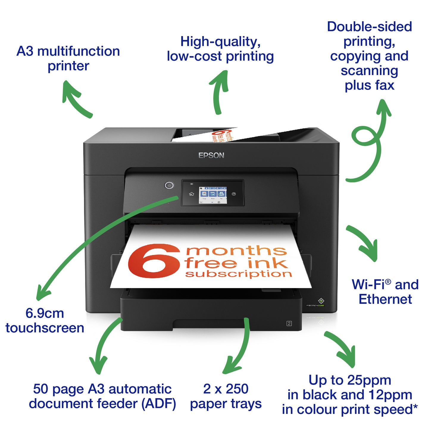 Epson WorkForce WF-7830DTWF Printer