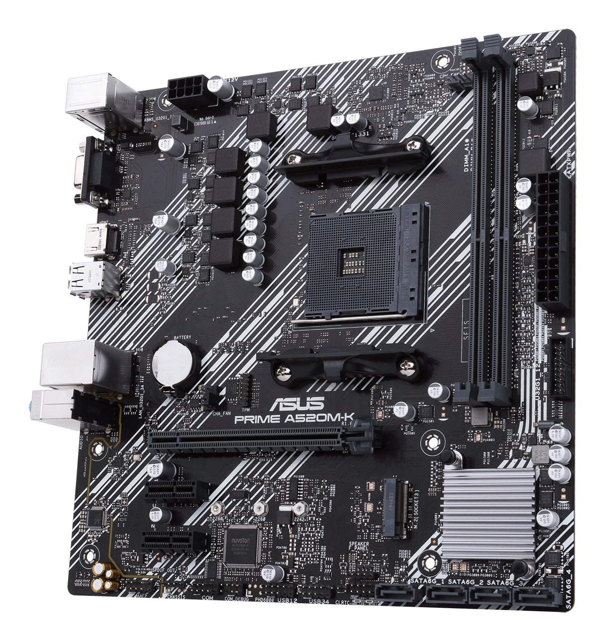 ASUS PRIME A520M-K AMD A520 Socket AM4 micro ATX Motherboard