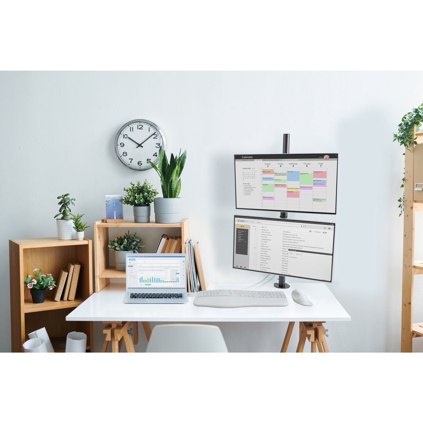 Kensington Vertical Stacking Dual Monitor Arm Mount