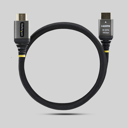 StarTech.com 1m (3ft) Premium Certified High Speed HDMI Cable, Ultra Flexible HDMI