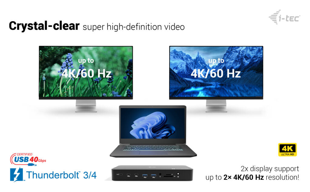 i-tec Display Thunderbolt 5 Docking Station 140W