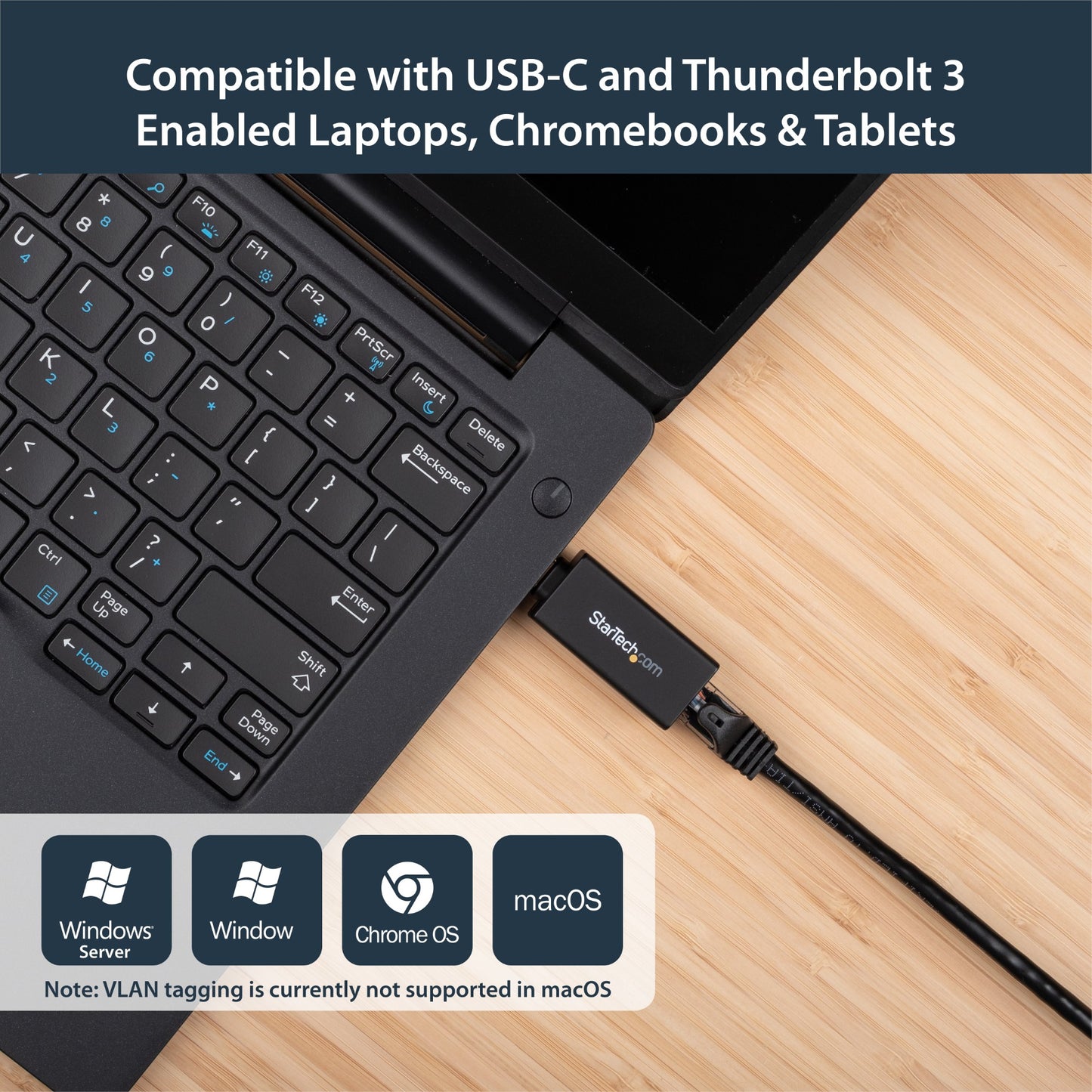 StarTech.com USB C to Gigabit Ethernet Adapter - 1Gbps NIC USB 3.0/USB 3.1 Type C