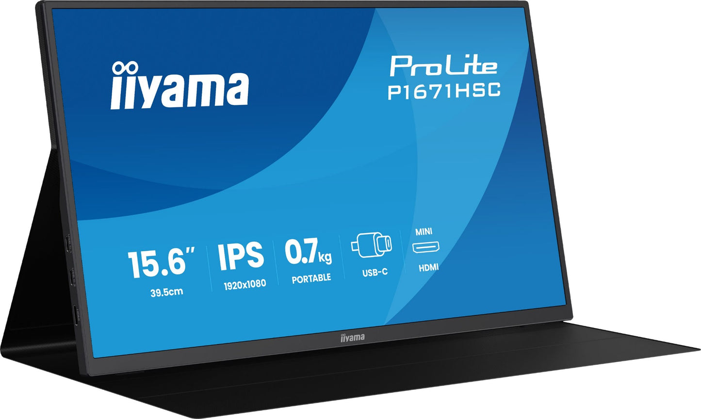 iiyama ProLite P1671HSC-B1 15.6" Full HD IPS Monitor