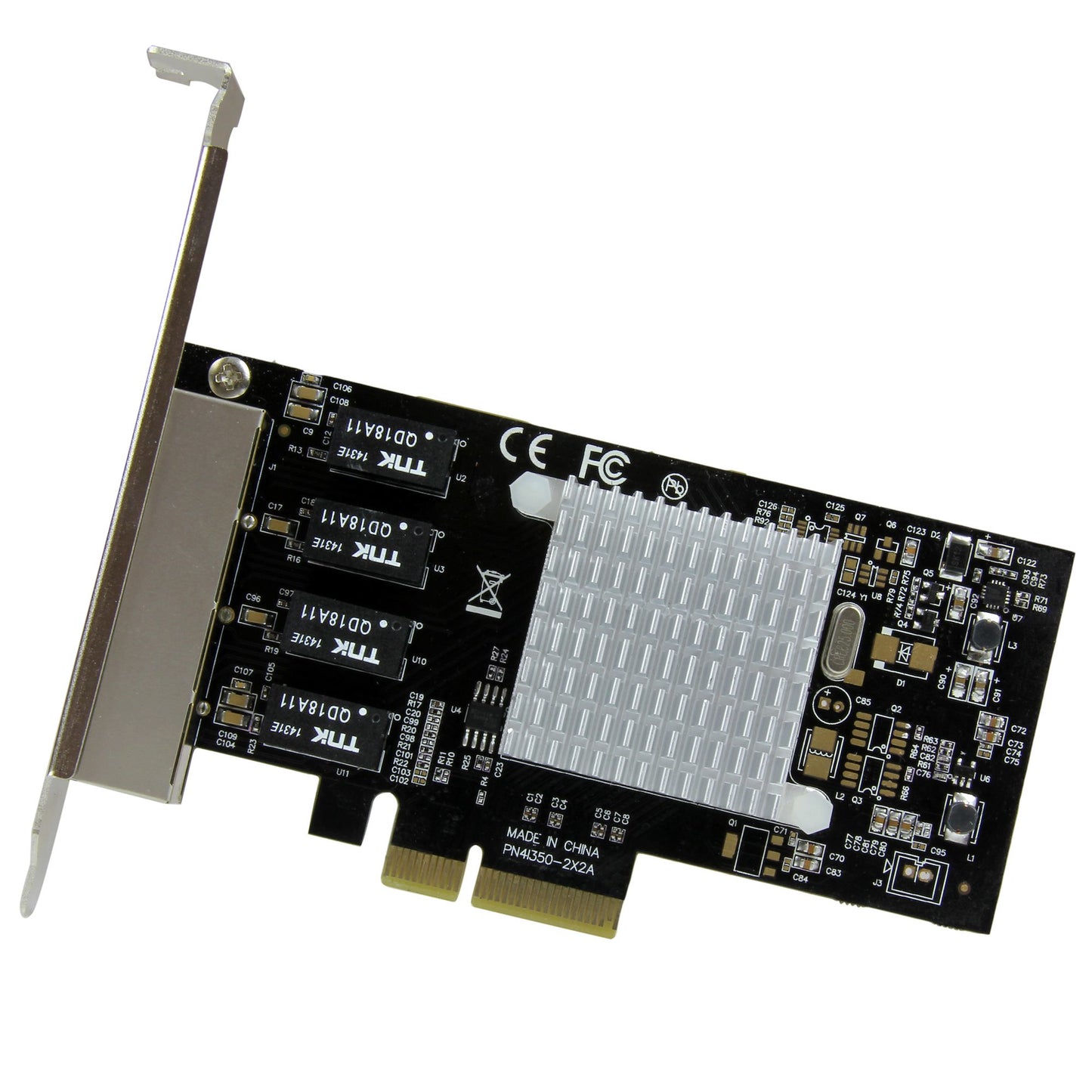 StarTech.com 4-Port Gigabit Ethernet Network Card - PCI Express, Intel I350 NIC Network Adapter