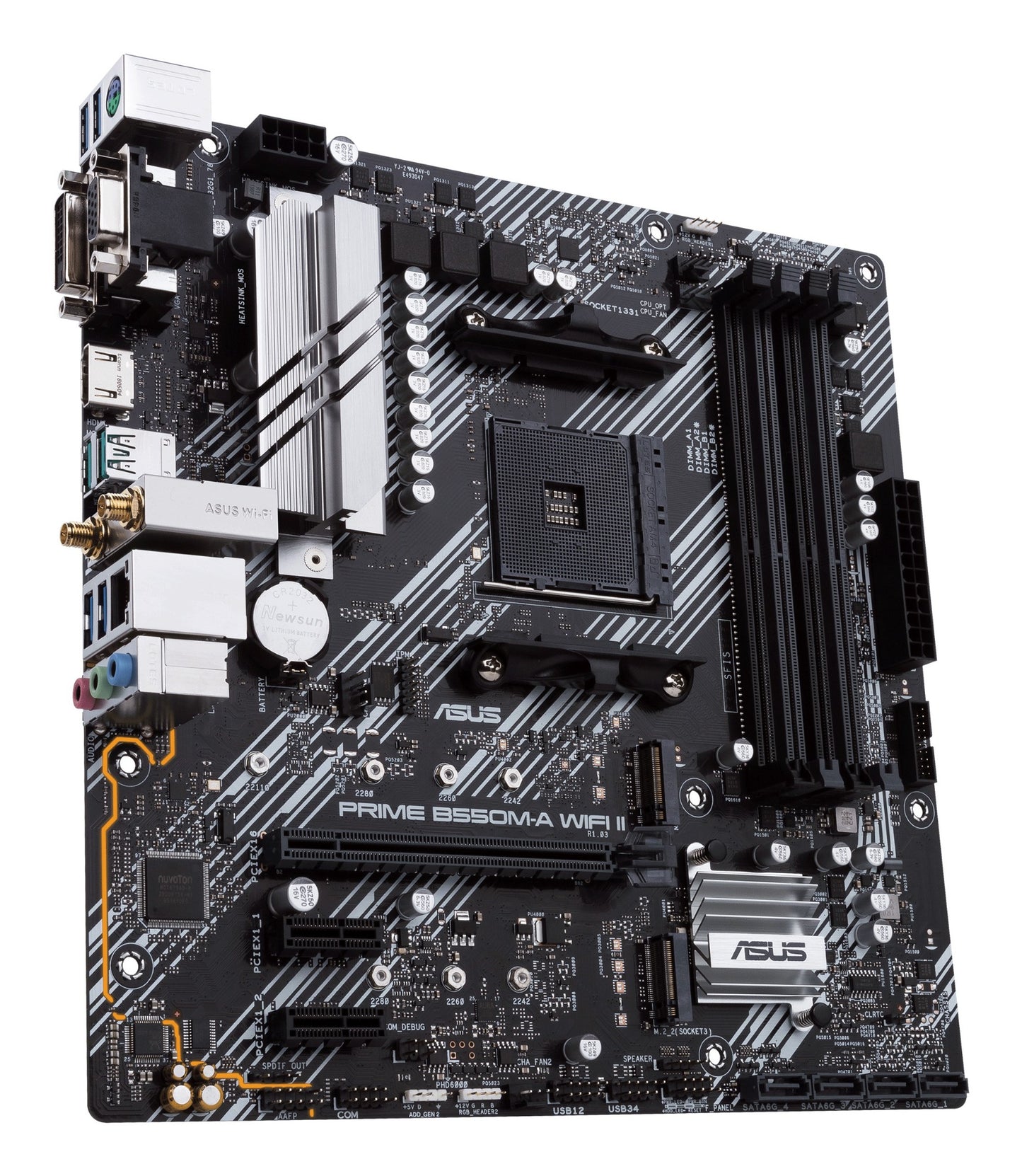 ASUS PRIME B550M-A WIFI II AMD B550 Socket AM4 micro ATX Motherboard