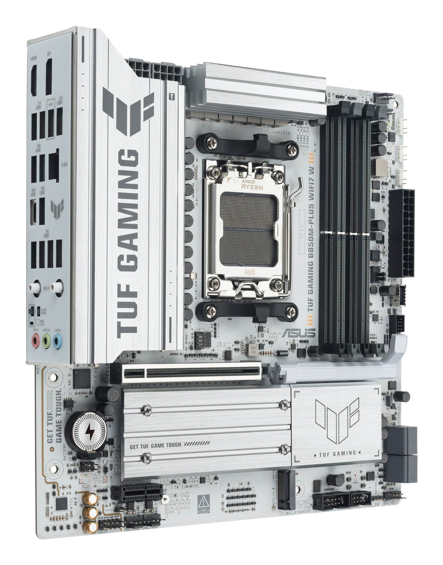 ASUS TUF GAMING B850M-PLUS WIFI7 W AMD B850 Socket AM5 micro ATX Motherboard