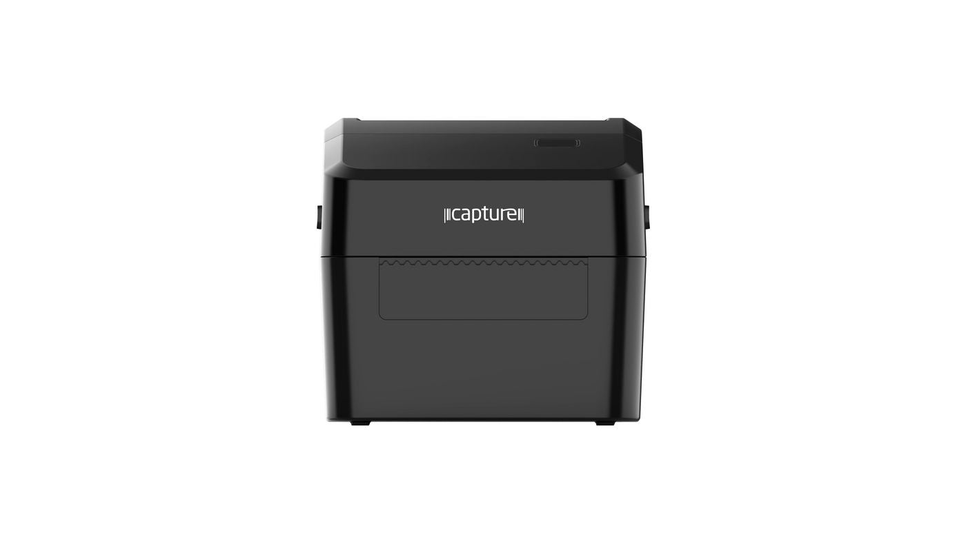 CAPTURE Direct Thermal, 203dpi, Desktop, USB+Serial+Ethernet Black label printer