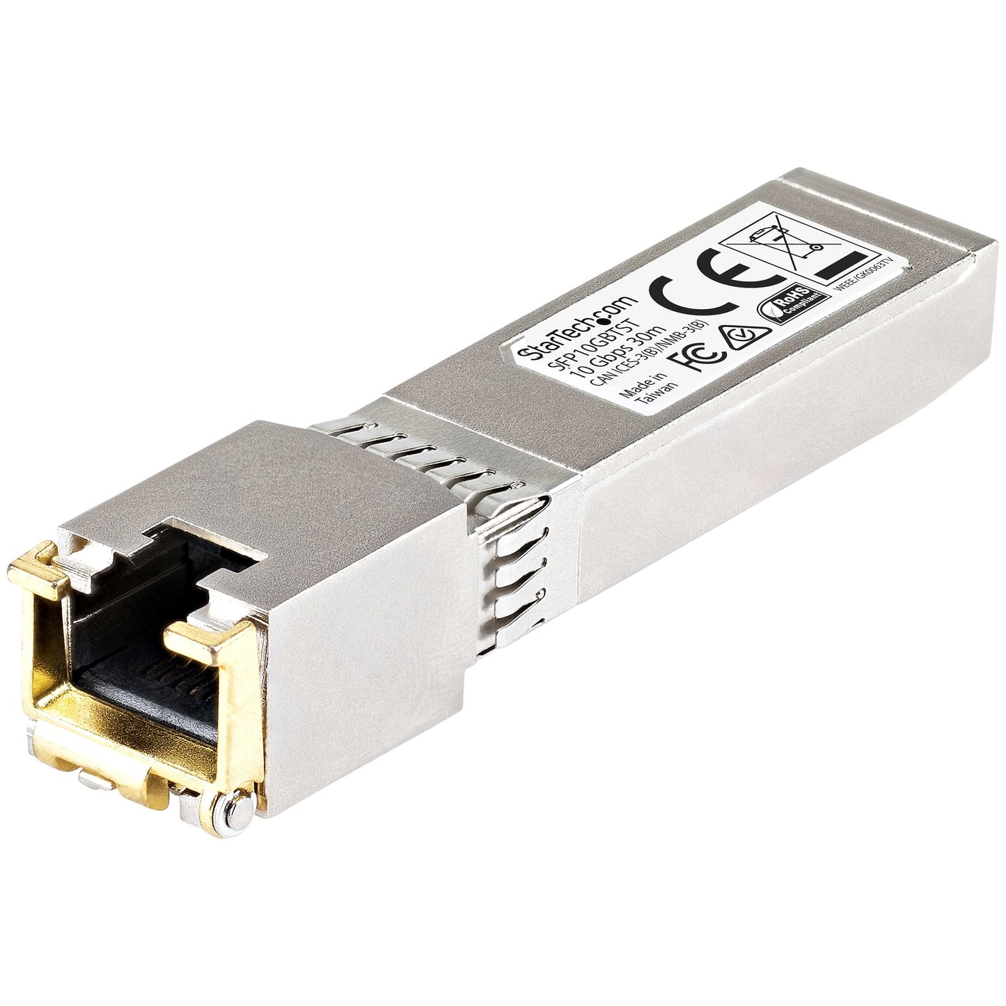 StarTech.com Cisco SFP-10GB-TC Compatible SFP+ Module - 10GBASE-T - SFP to RJ45 Cat6/Cat5e - 10GE Gigabit Ethernet SFP+ - RJ-45 30m - Cisco Firepower, ASR1000, ASR9000 Networking