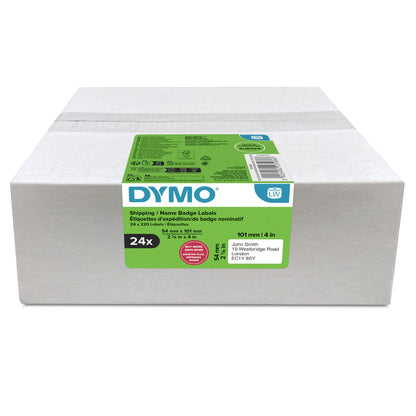 DYMO Authentic LabelWriter Large Shipping Labels/Name Badges | 54mm x 101mm | 24
