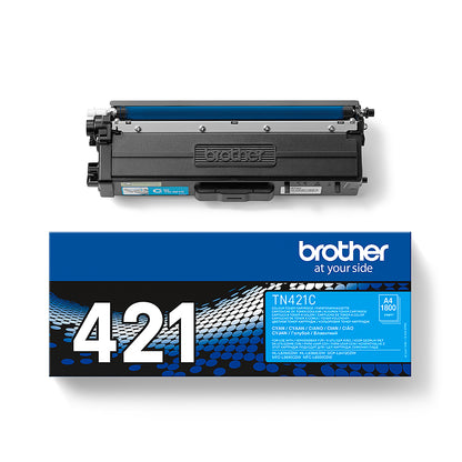 Brother TN-421C Cyan Toner Cartridge (1.8K pages)