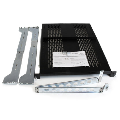 StarTech.com 2U Vented Sliding Server Rack Shelf w/ Cable Management Arm - 27.6 to