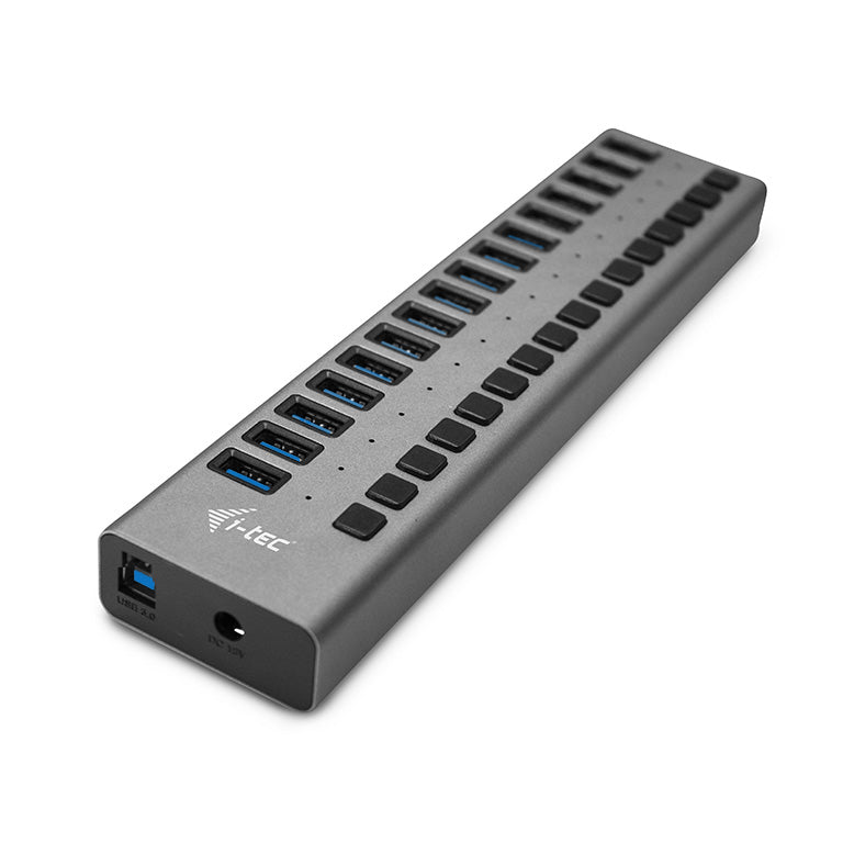 i-tec USB 3.0 Charging HUB 16port + Power Adapter 90 W Charger