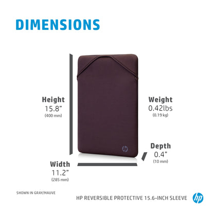 HP Reversible Protective 15.6-inch Gold Laptop Sleeve Laptop Bag