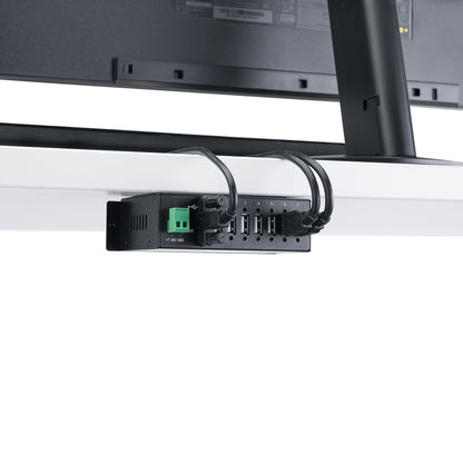 StarTech.com 7-Port USB 2.0 Hub - Metal Industrial USB-A Hub with ESD Protection &