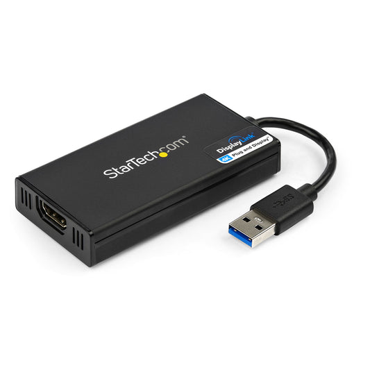 StarTech.com USB 3.0 to HDMI Adapter - 4K 30Hz Ultra HD - DisplayLink Certified Hub