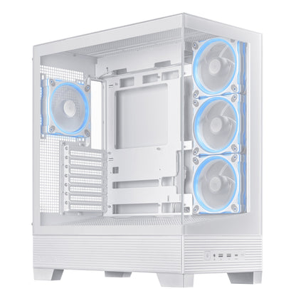 ASUS A31 Plus TG ARGB WHITE Midi Tower PC Case