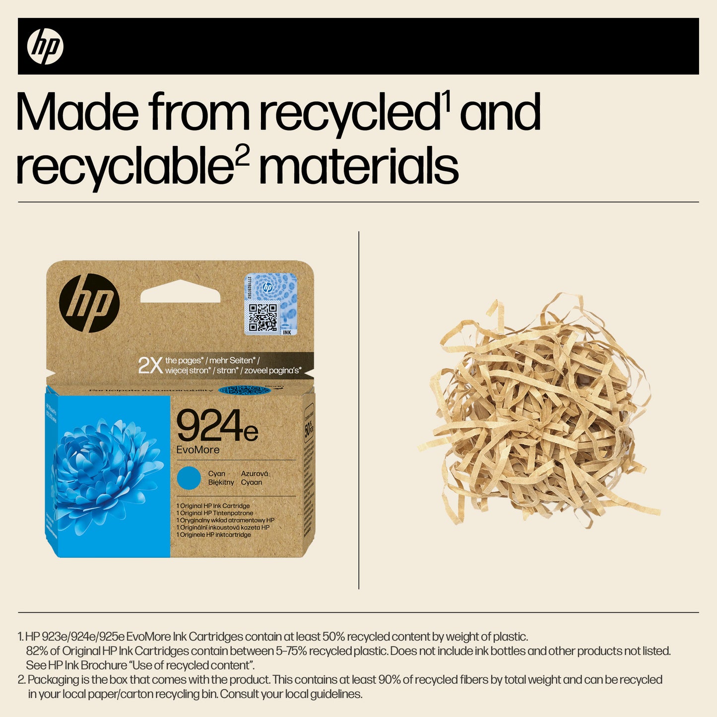 HP 4K0U7NE/924E Cyan Ink Cartridge (800 pages)