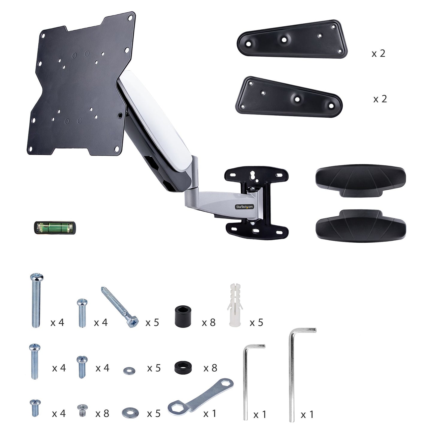 StarTech.com VESA TV Wall Mount, Adjustable Full Motion Mount For 23"-55" Displays