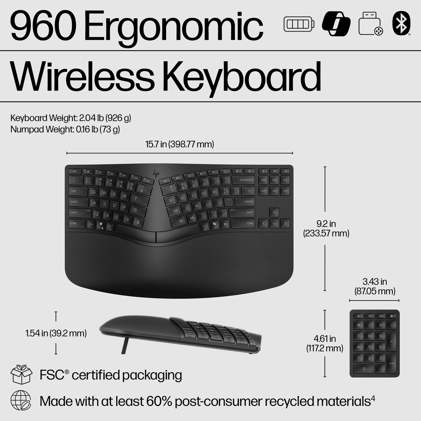 HP 960 Wireless Keyboard