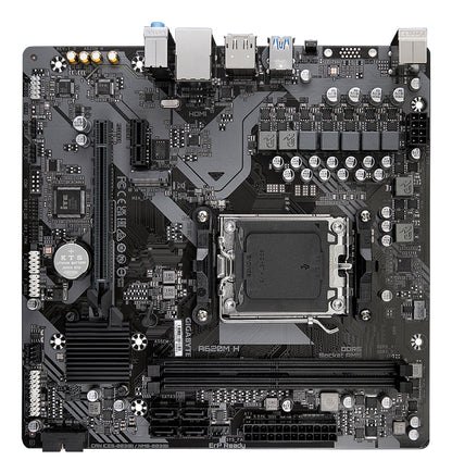 Gigabyte A620M H Motherboard - Supports AMD Ryzen 8000 CPUs, 5+2+2 Phases Digital