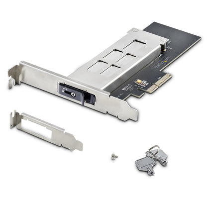 StarTech.com M.2 NVMe SSD to PCIe x4 Mobile Rack/Backplane with Removable Tray for Hub
