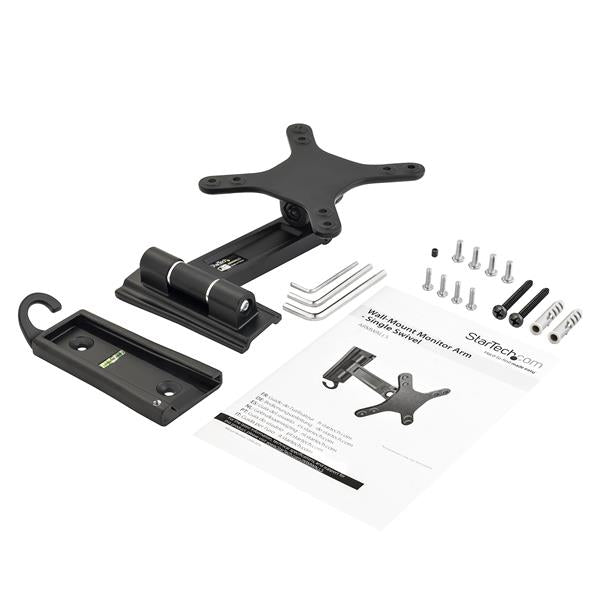 StarTech.com Wall-Mount Monitor Arm - Single Swivel - For up to 34" (33.1lb/15kg)
