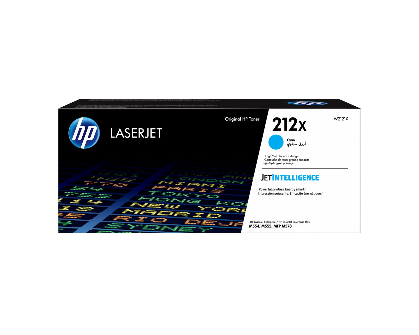 HP W2121X/212X Cyan Toner Cartridge (10K pages, HP CLJ M 554)