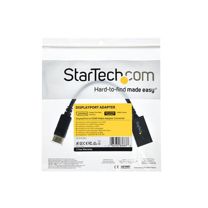 StarTech.com DisplayPort to HDMI Adapter - DP 1.2 to HDMI Video Converter 1080p - DP Cable