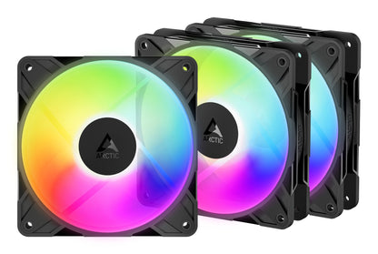 ARCTIC Freezer P12 Pro Reverse A-RGB - 3 Pack Computer case Fan 12 cm Black 3 pc(s) Cooling