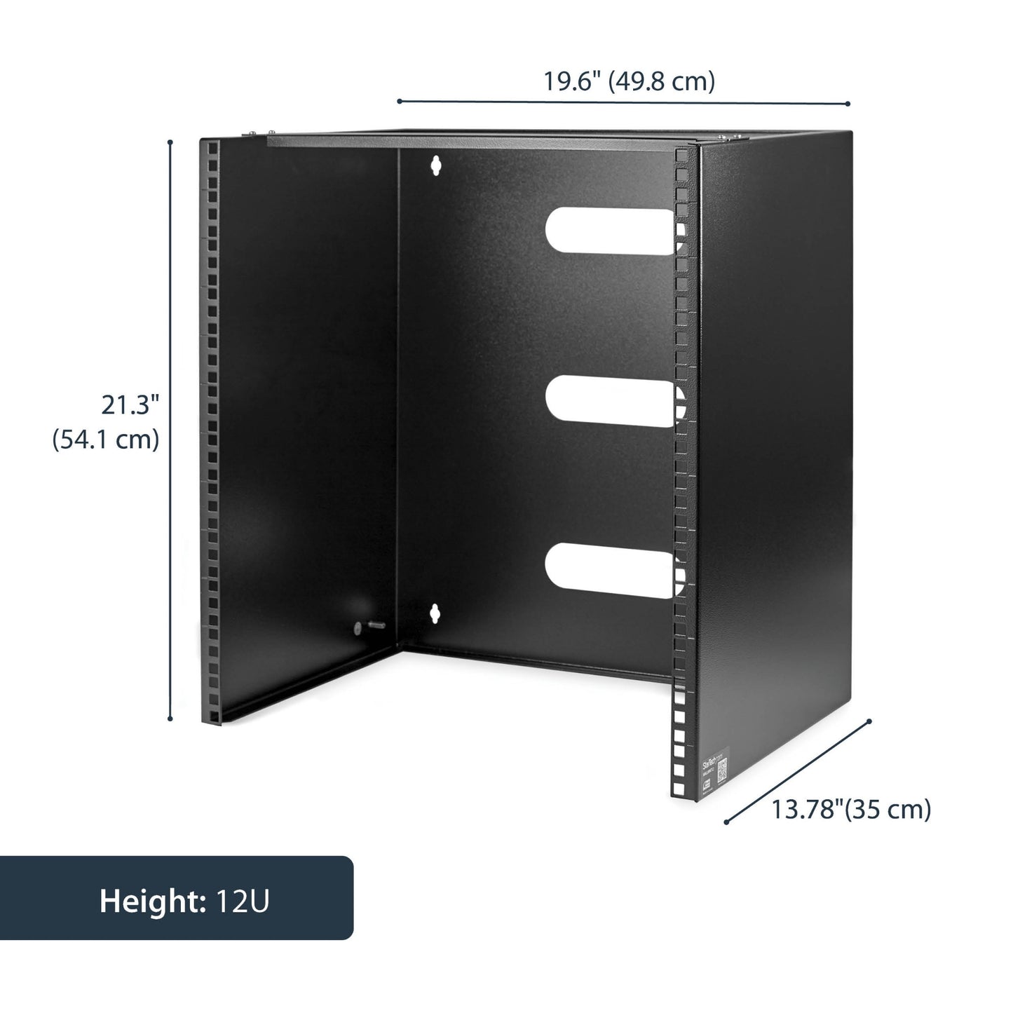 StarTech.com 12U Wall Mount Network Rack - 14 Inch Deep (Low Profile) - 19" Patch