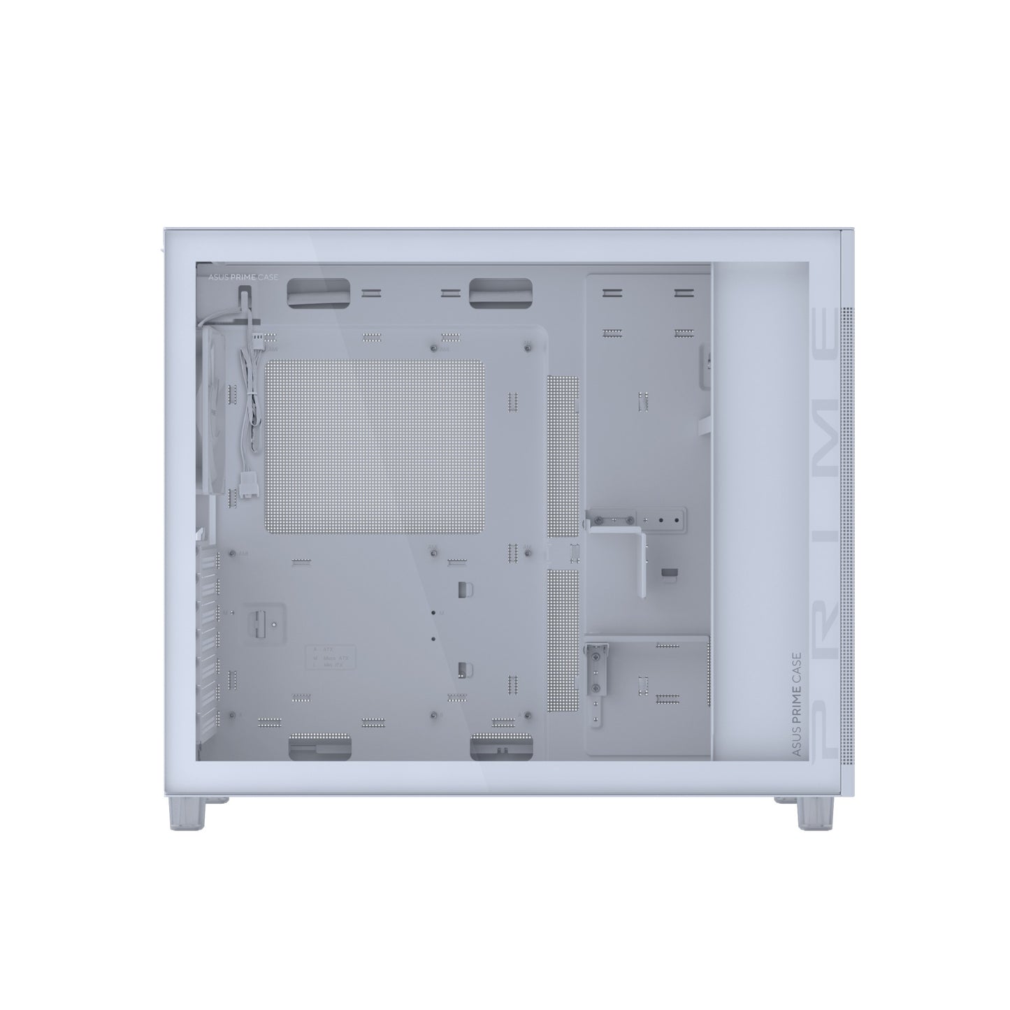 ASUS PRIME AP303 TG White Midi Tower PC Case