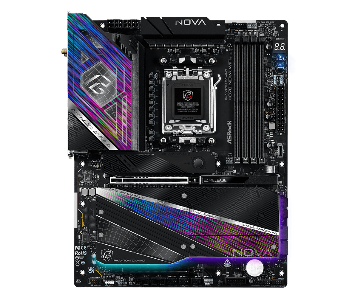 Asrock X870 NOVA WIFI AMD X870 Socket AM5 ATX Motherboard