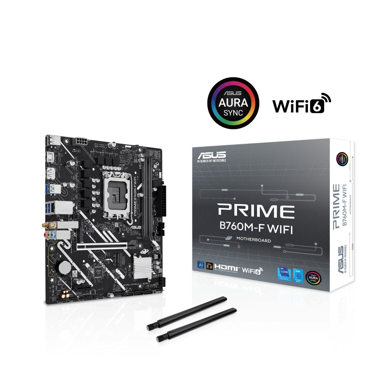ASUS PRIME B760M-F WIFI Intel B760 LGA 1700 micro ATX Motherboard