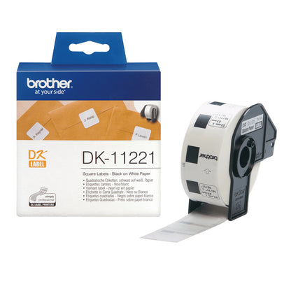 Brother DK-11221 DirectLabel Etikettes 23mm x 23mm 1000 for Brother P-Touch Labels