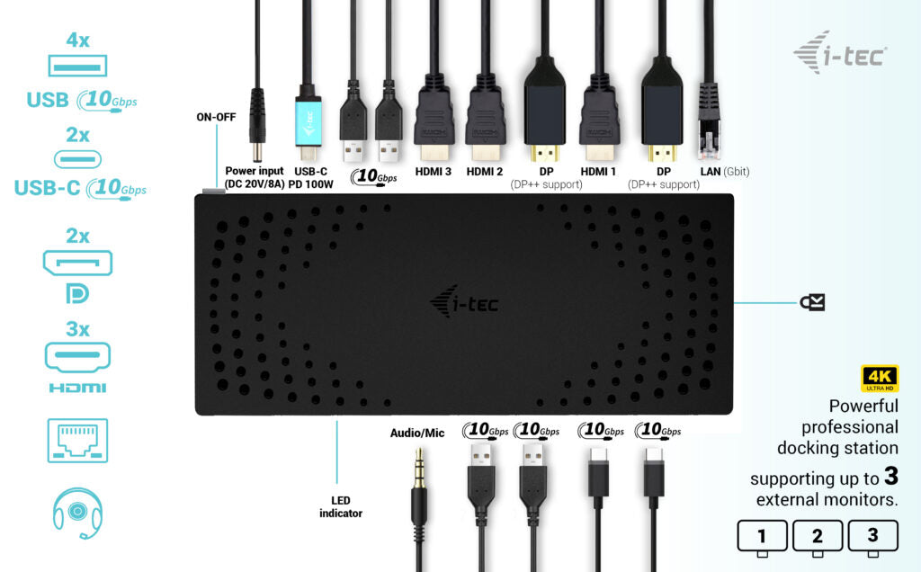 i-tec / / USB-C Docking Station 100W