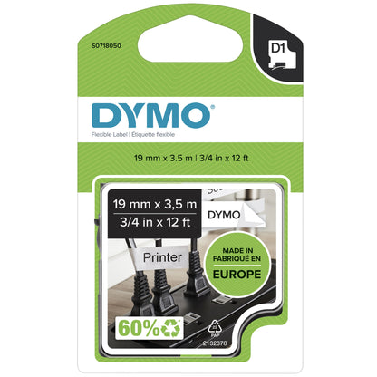 DYMO 16957/S0718040 DirectLabel-etikettes Nylon black on white 12mm x 3,5m for Dymo Labels