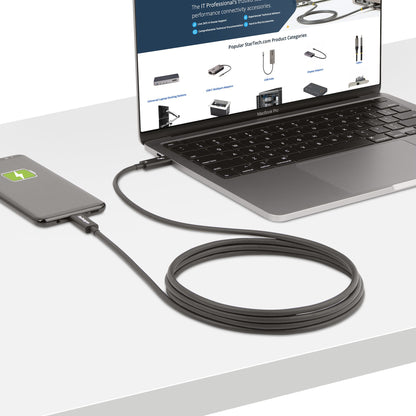 StarTech.com 6.6ft (2m) Active Thunderbolt 4 Cable, 40Gbps, 100W Power Delivery