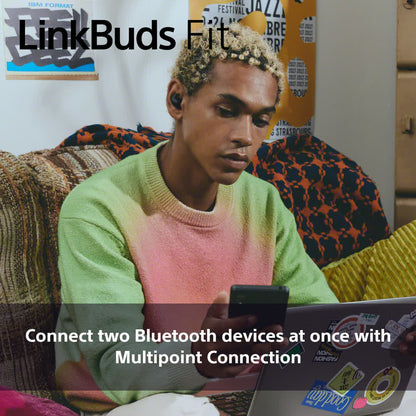Sony LinkBuds Fit WFLS910NV headphones/headset Wireless In-ear Calls/Music Bluetooth