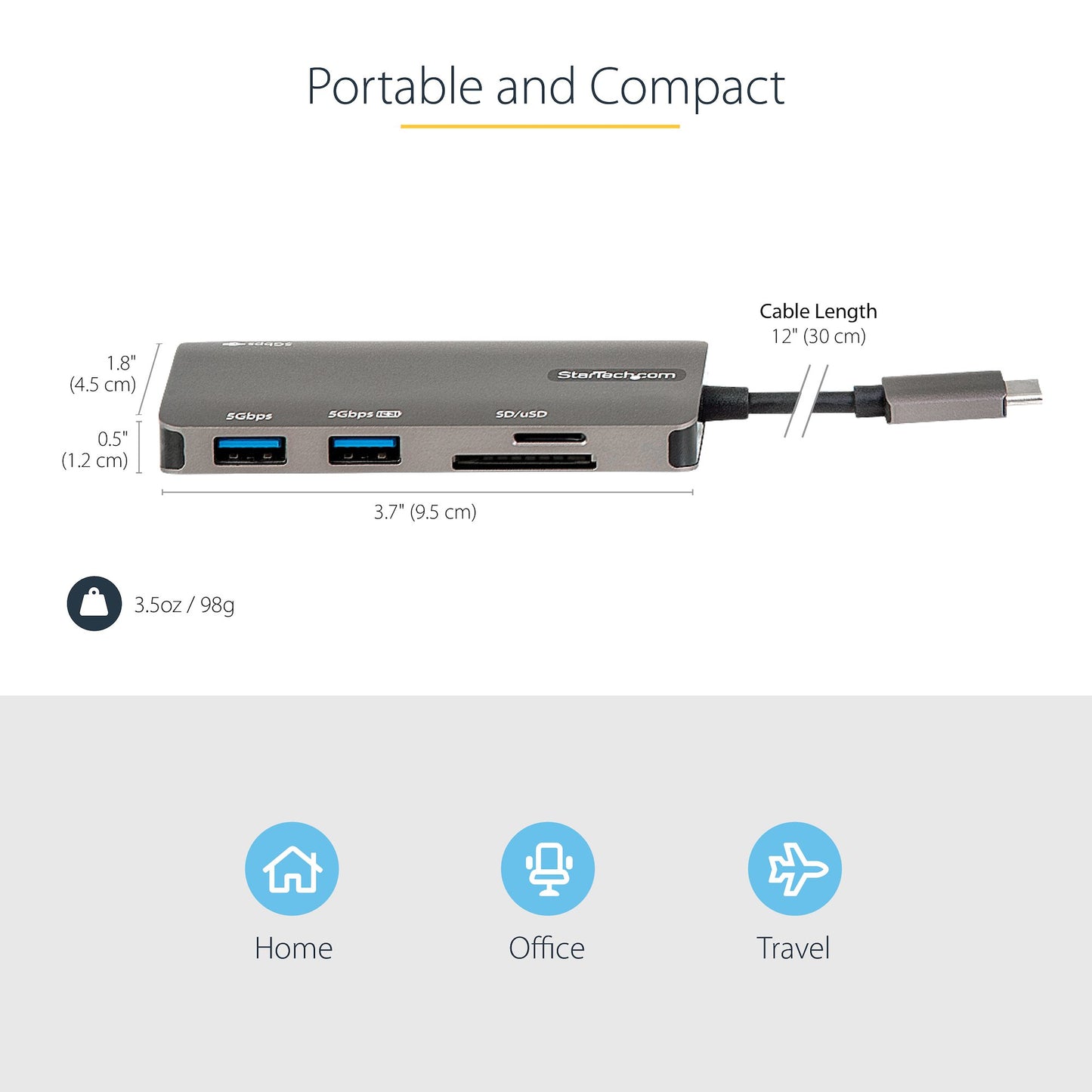 StarTech.com Multiport Adapter USB-C Docking Station 100W