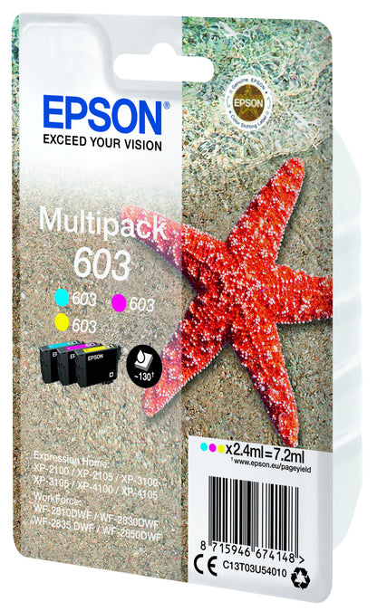 Epson C13T03U54010/603 Ink Cartridge (130 pages, Epson XP 2100)