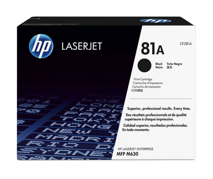 HP CF281A/81A Black Toner Cartridge (10.5K pages)